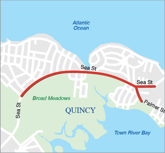 Quincy: Reconstruction of Sea Street